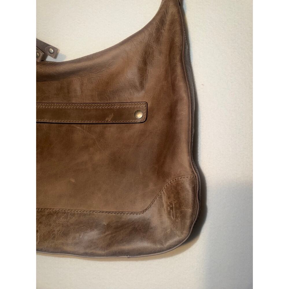 FRYE Mellissa zip boho large leather purse - Picture 10 of 16